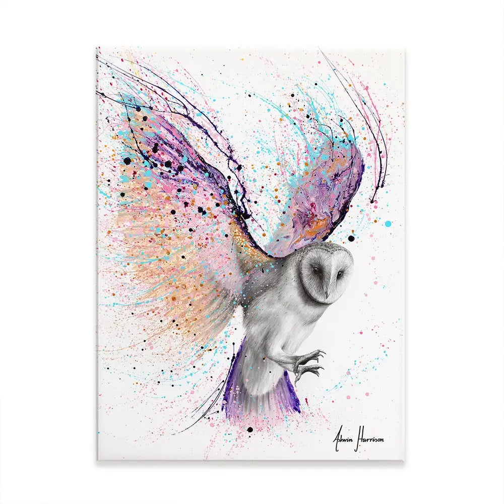 Luminous Luna Owl Canvas Print