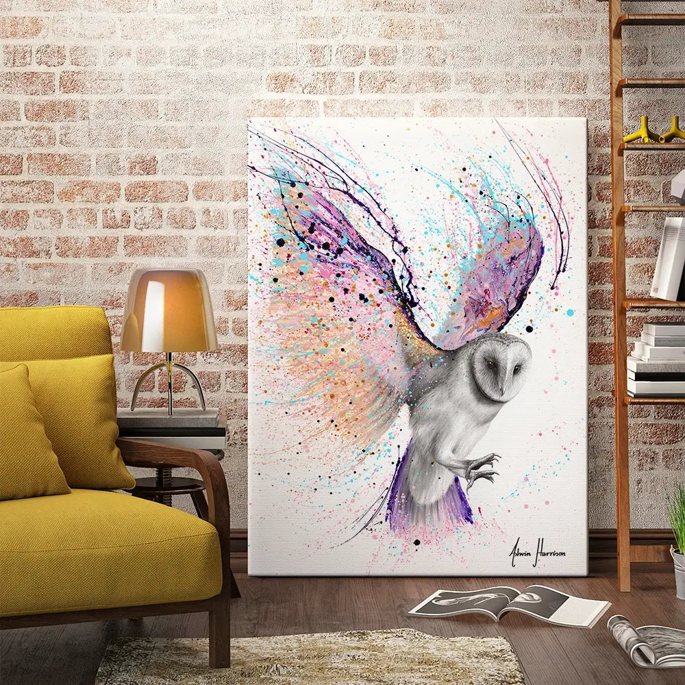 Luminous Luna Owl Canvas Print