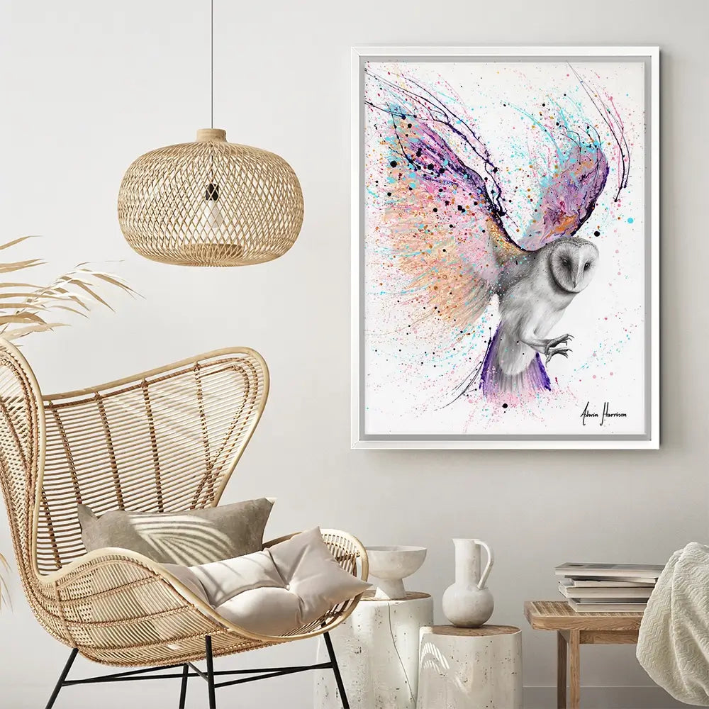 Luminous Luna Owl Canvas Print