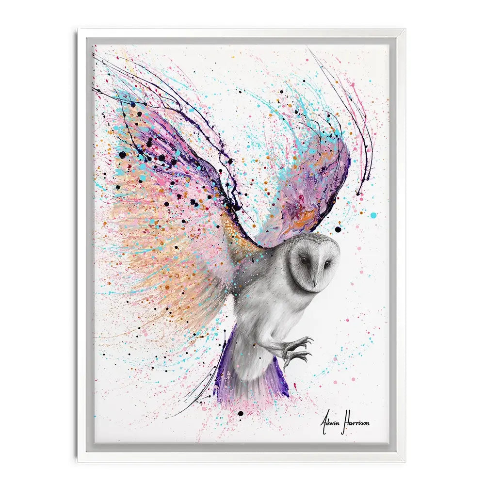 Luminous Luna Owl Canvas Print