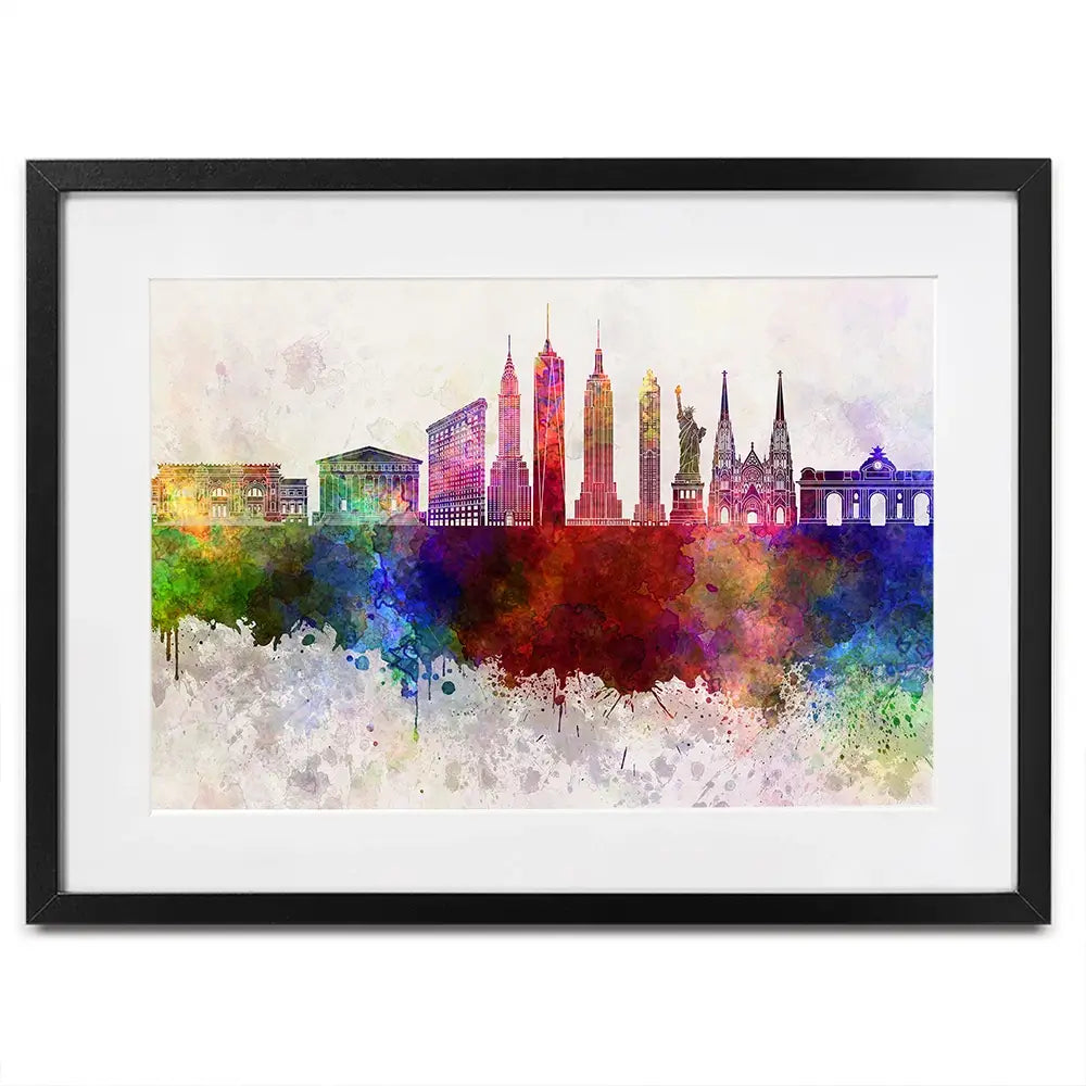 New York Skyline Framed Art Print