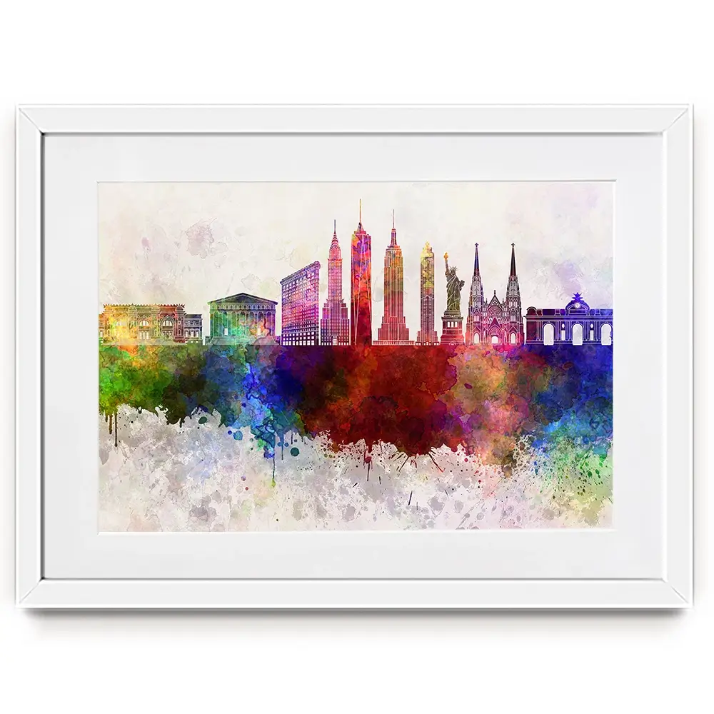 New York Skyline Framed Art Print