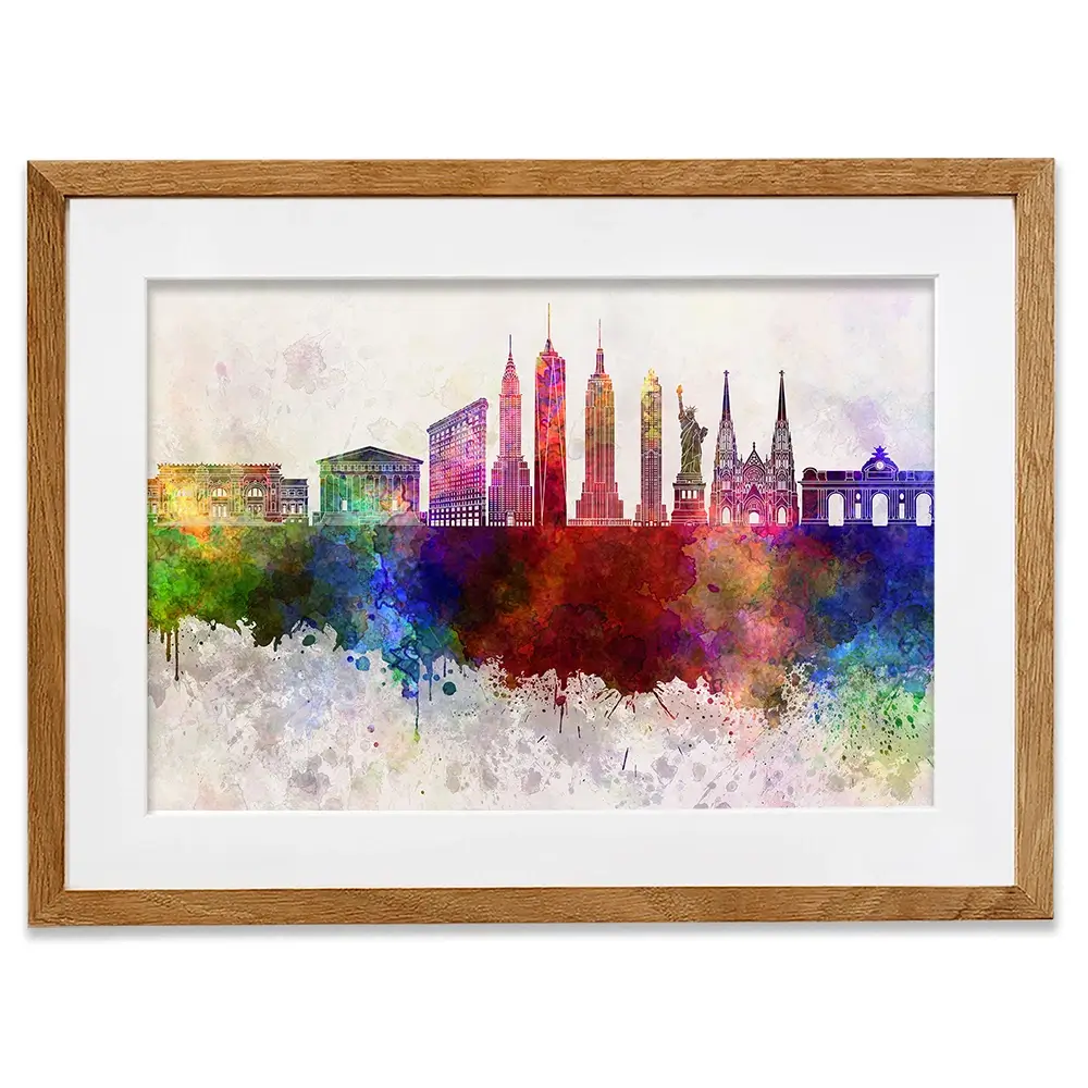 New York Skyline Framed Art Print