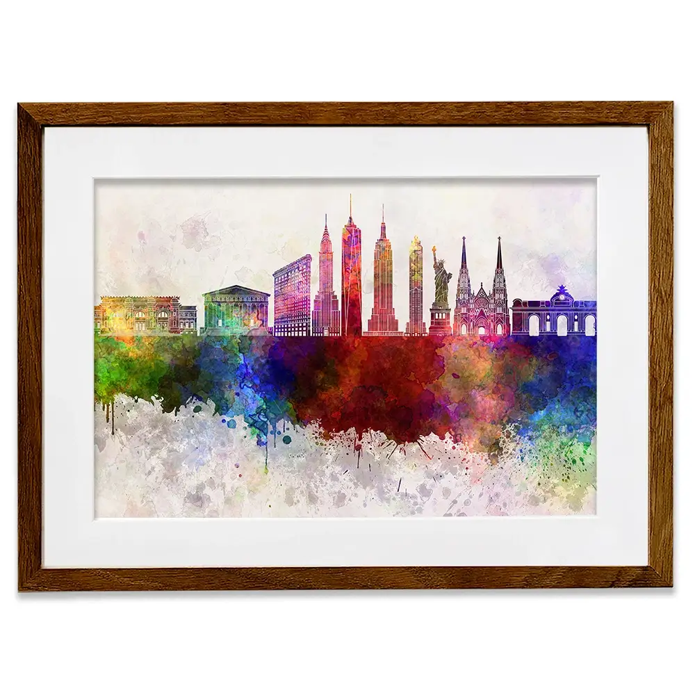 New York Skyline Framed Art Print