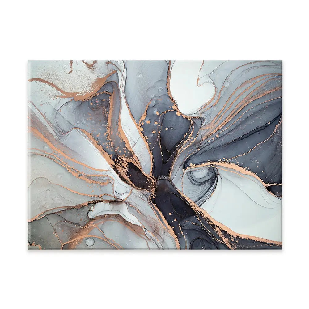 Fifty Shades Of Grey Marble Canvas Print