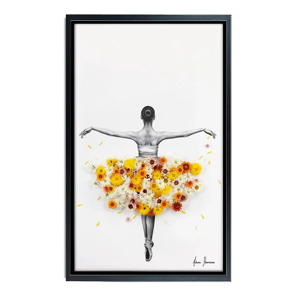 Flower Ballerina Canvas Print