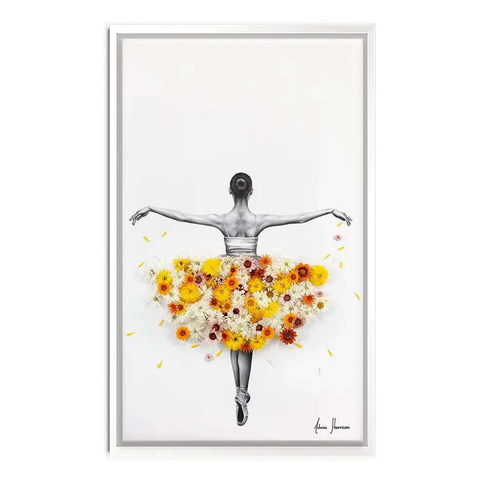 Flower Ballerina Canvas Print