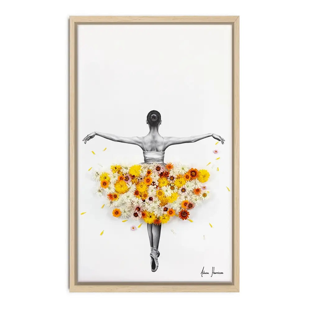 Flower Ballerina Canvas Print