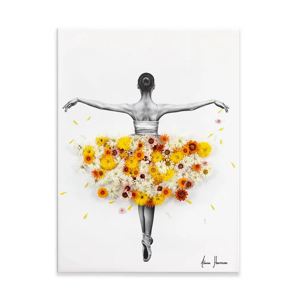 Flower Ballerina Canvas Print