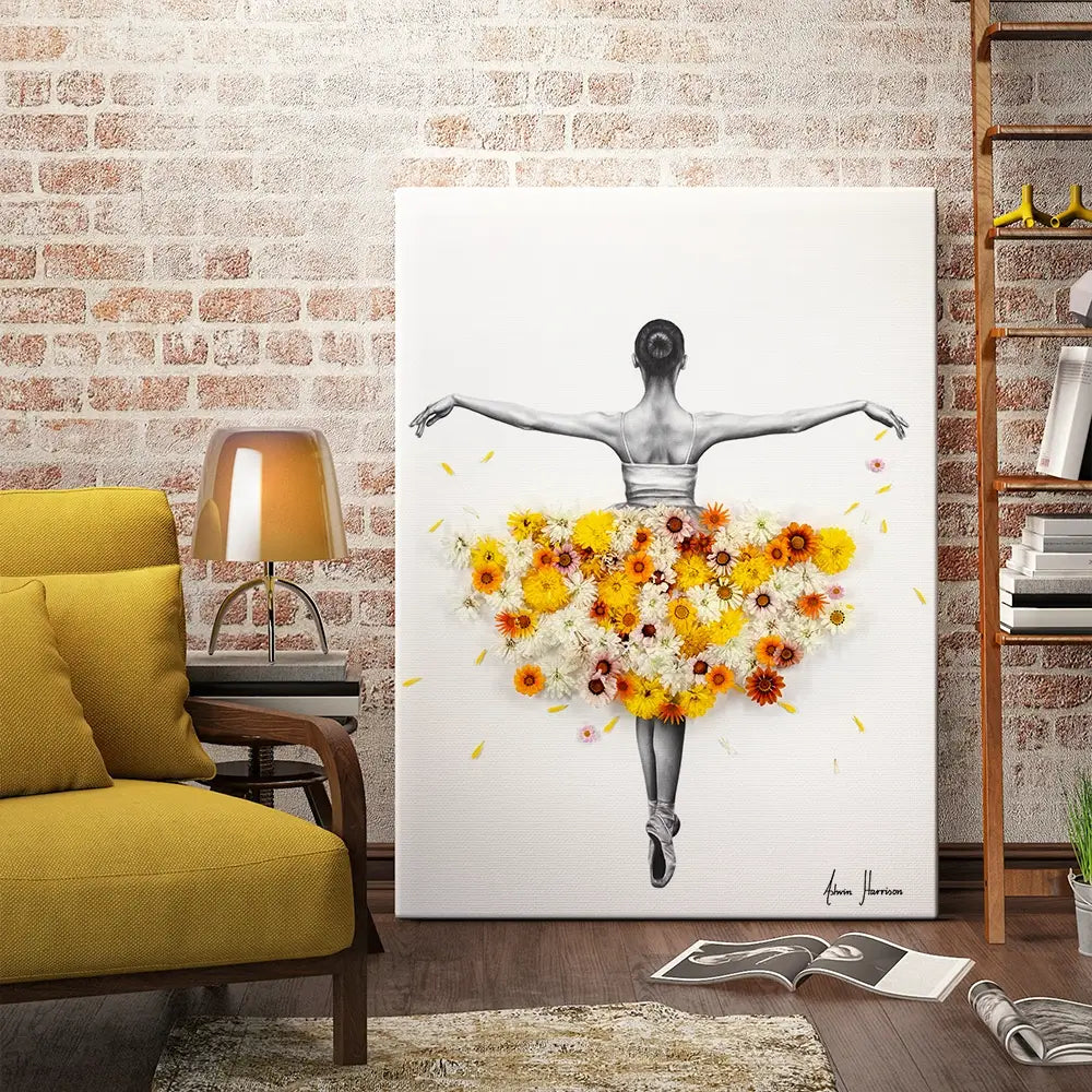 Flower Ballerina Canvas Print