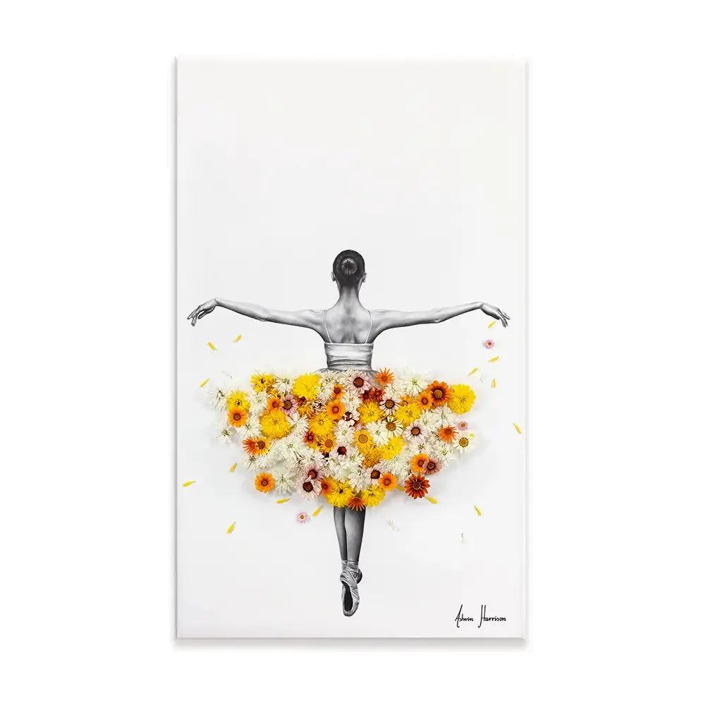 Flower Ballerina Canvas Print