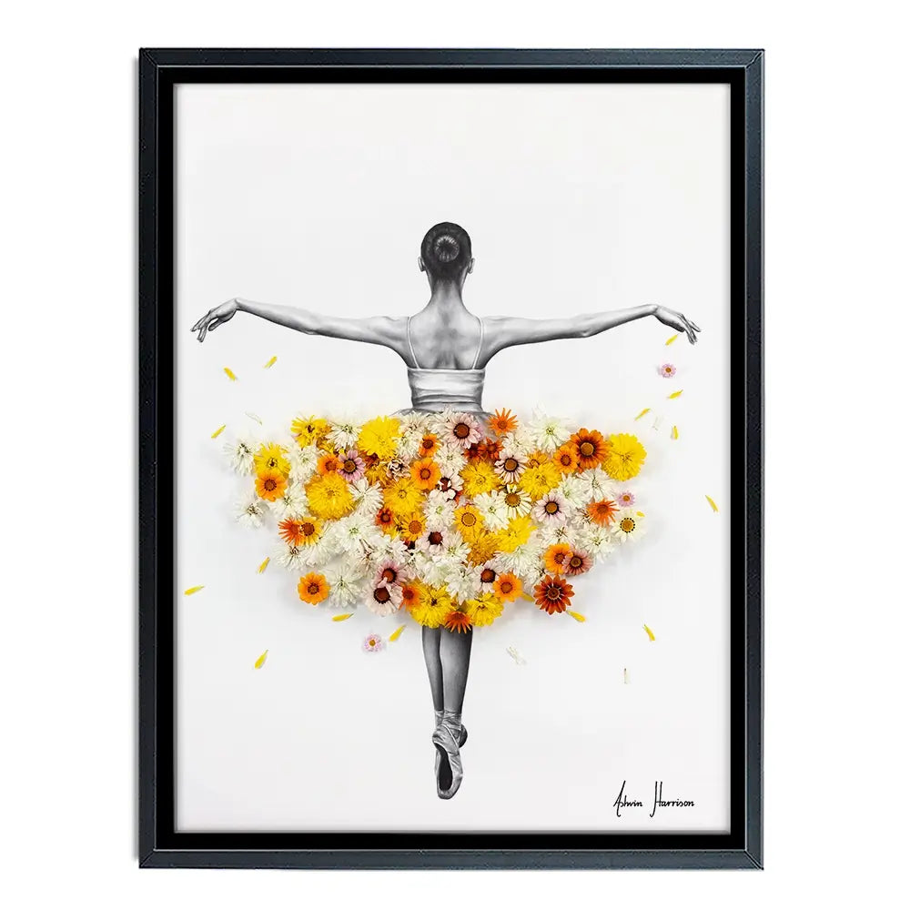 Flower Ballerina Canvas Print