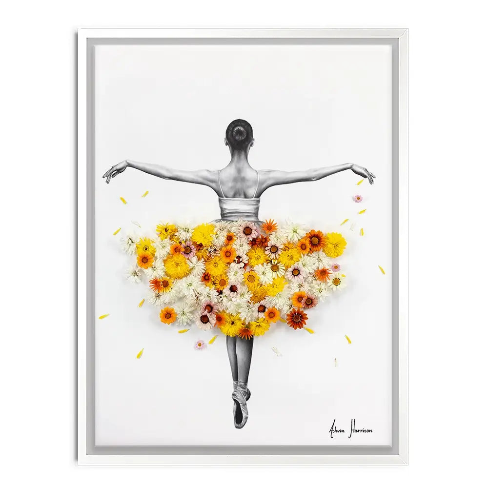 Flower Ballerina Canvas Print