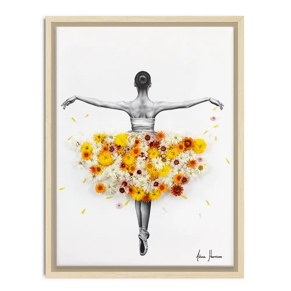 Flower Ballerina Canvas Print