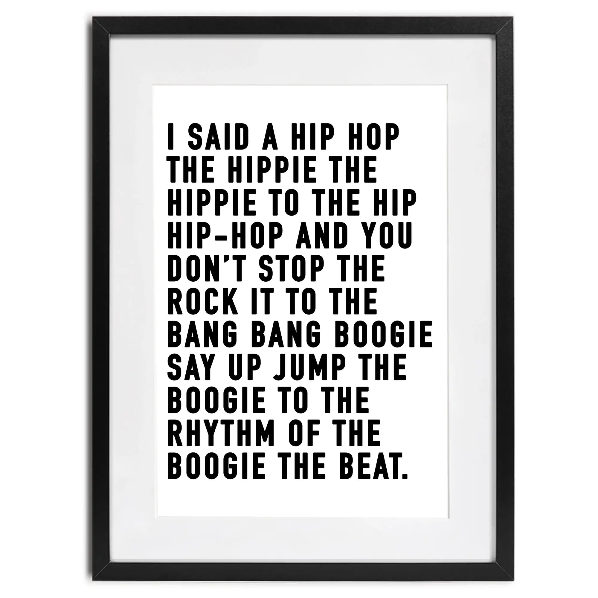 Rappers Delight Framed Art Print