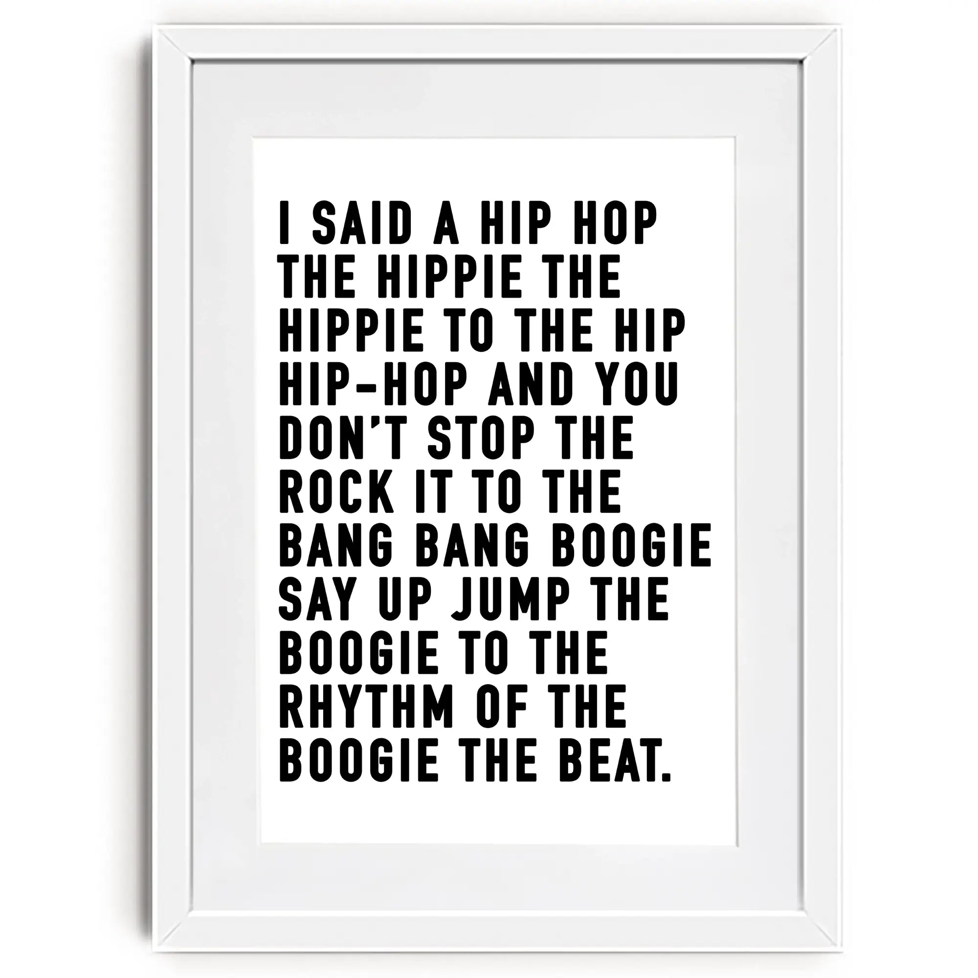 Rappers Delight Framed Art Print