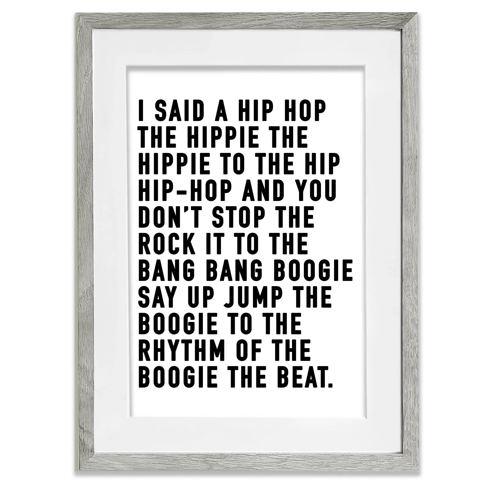 Rappers Delight Framed Art Print