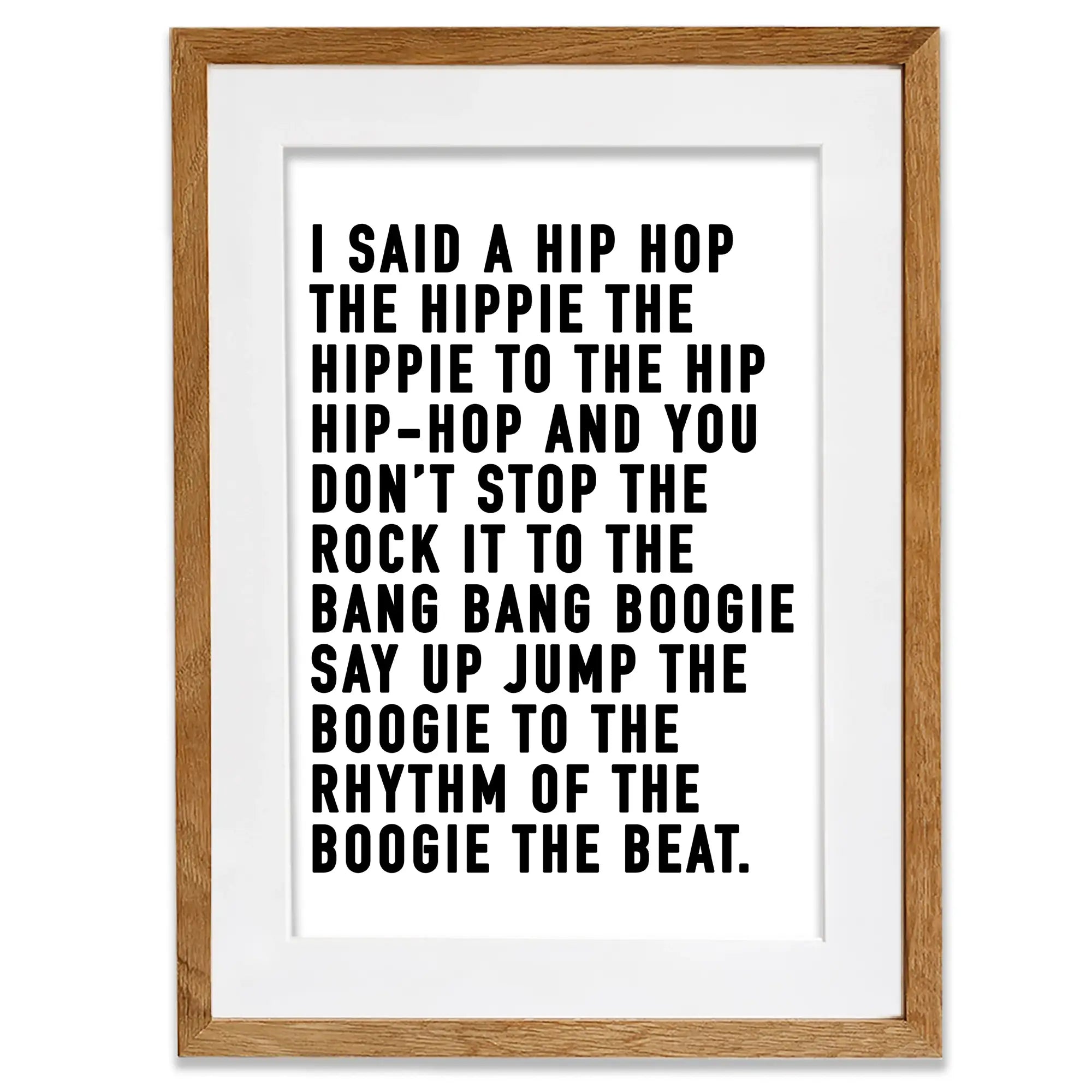 Rappers Delight Framed Art Print