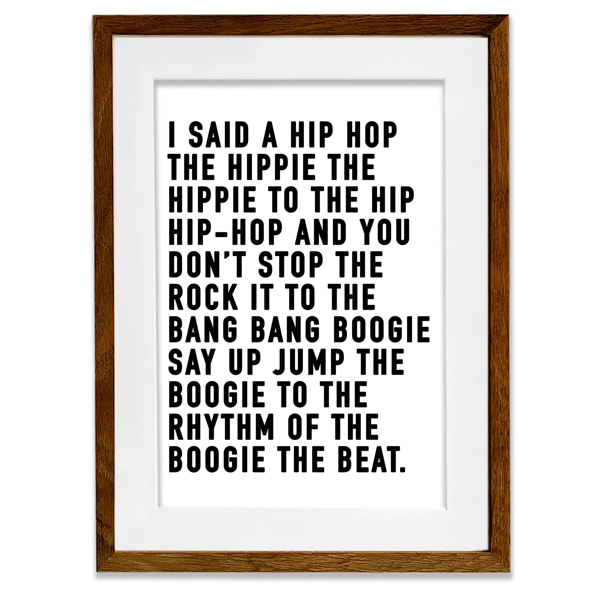 Rappers Delight Framed Art Print