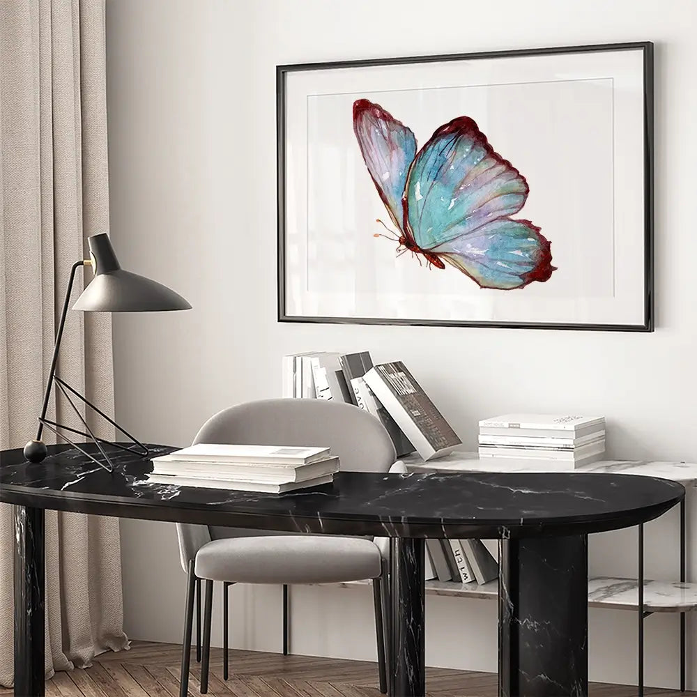 Watercolour Butterfly Framed Art Print