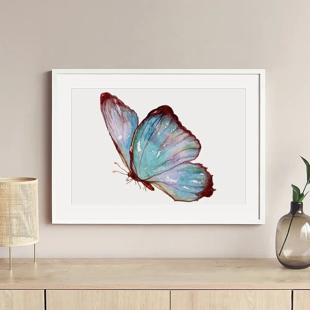 Watercolour Butterfly Framed Art Print