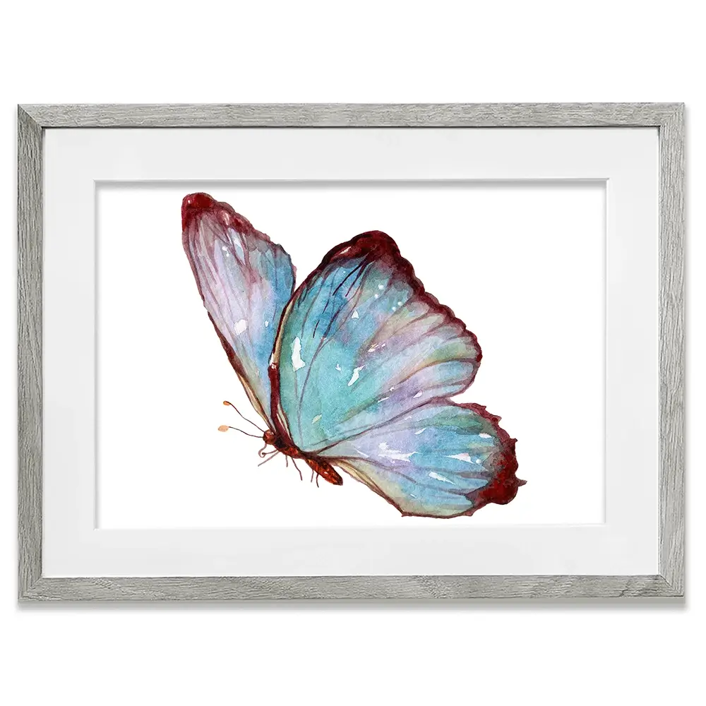 Watercolour Butterfly Framed Art Print