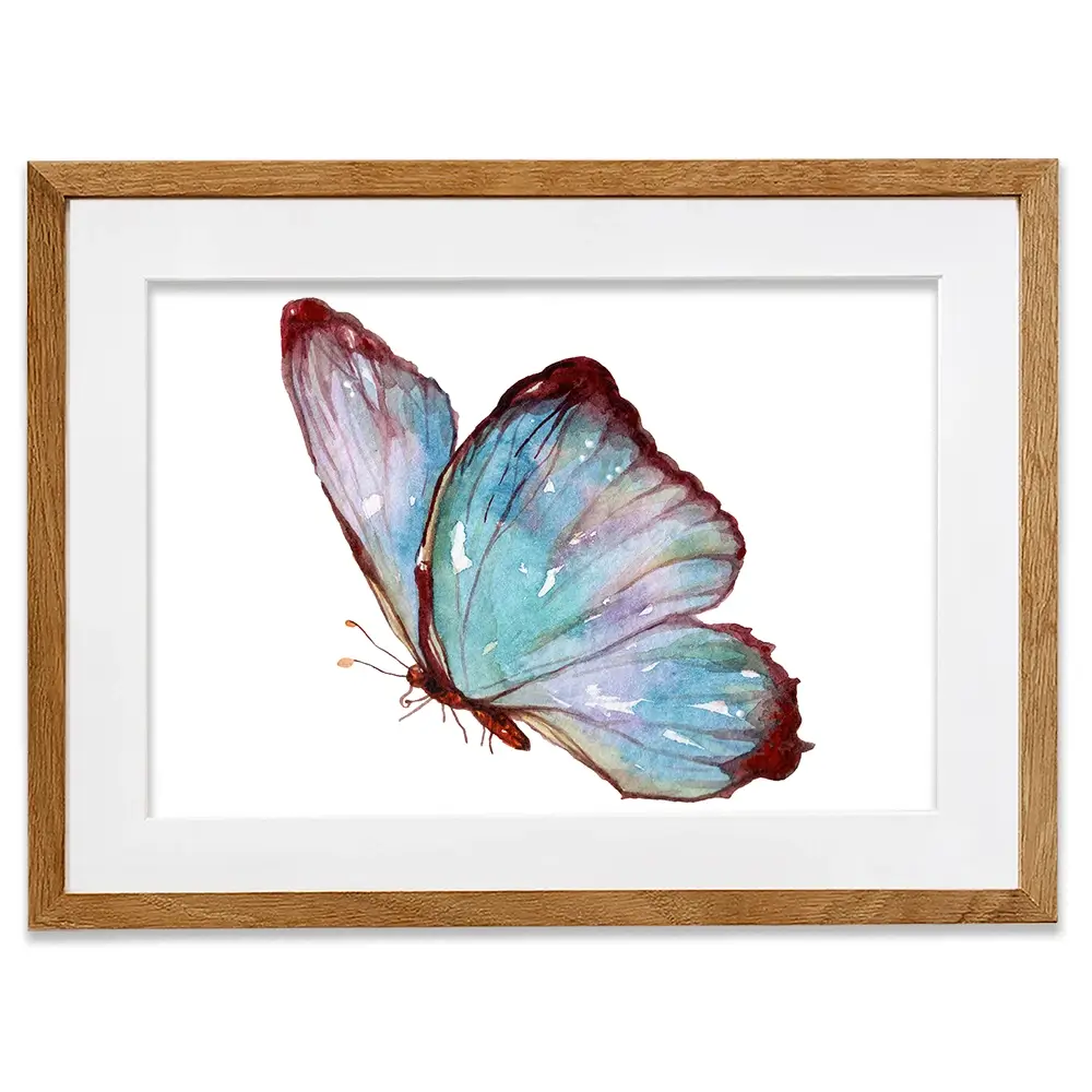 Watercolour Butterfly Framed Art Print