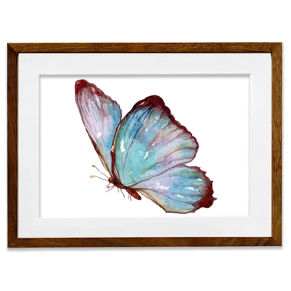 Watercolour Butterfly Framed Art Print