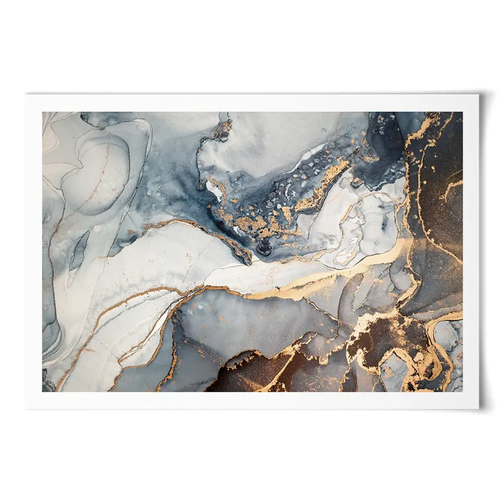 Marbled Art Print