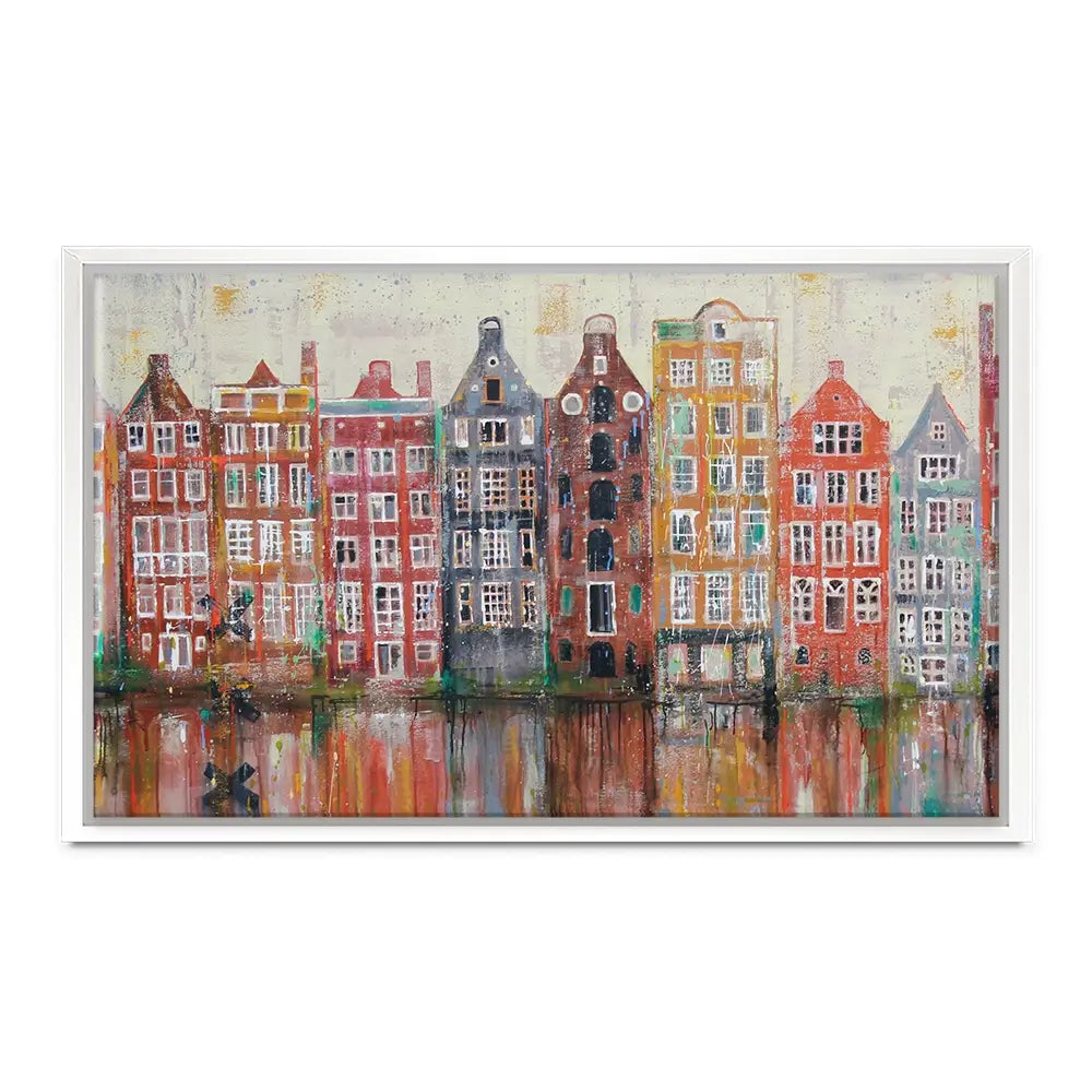 Amsterdam Damrak Canvas Print