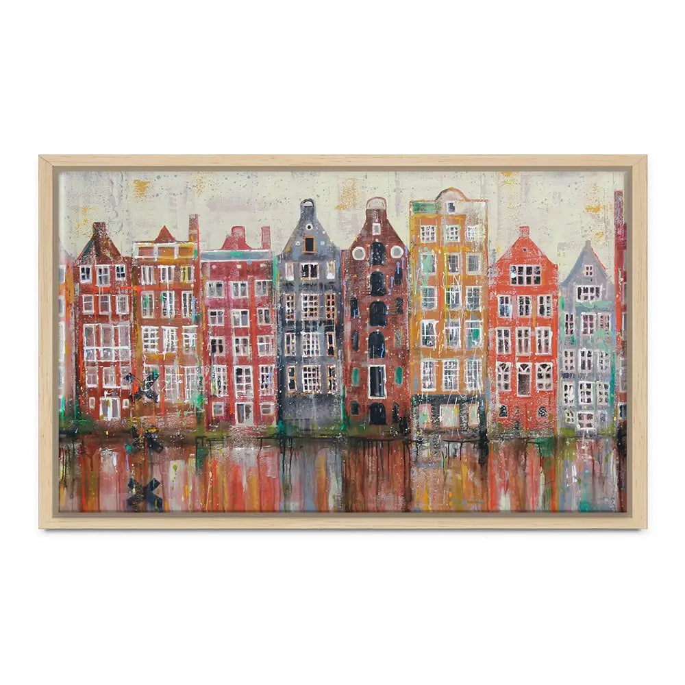 Amsterdam Damrak Canvas Print