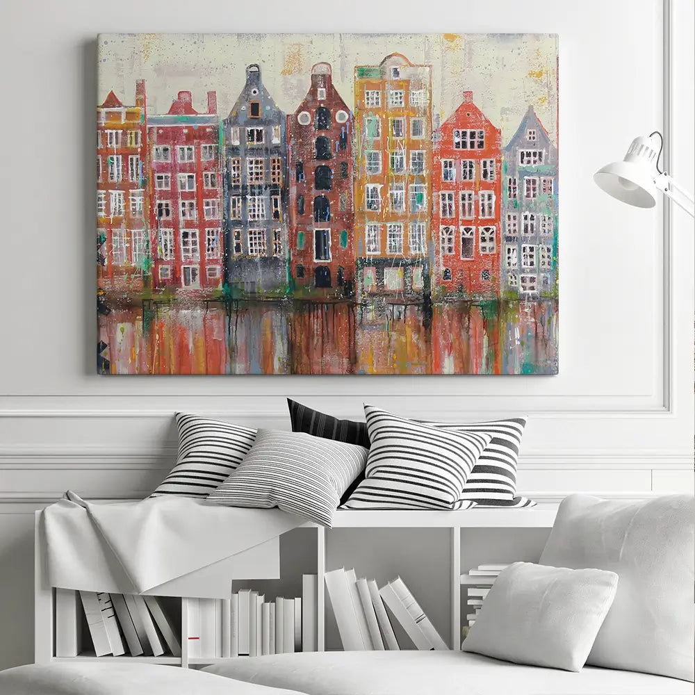 Amsterdam Damrak Canvas Print