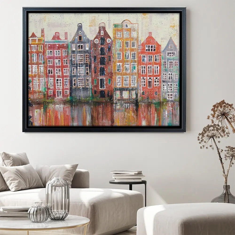 Amsterdam Damrak Canvas Print