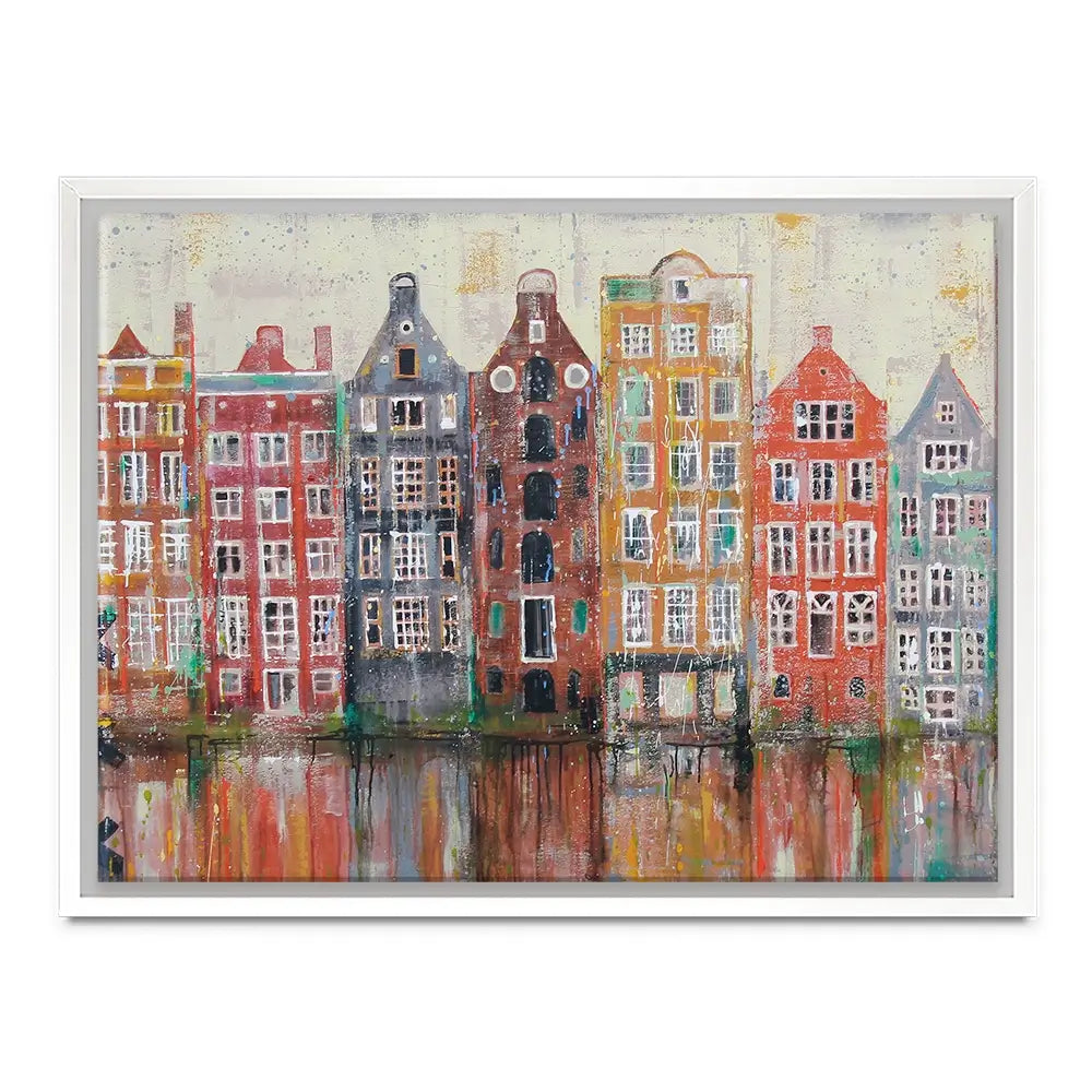 Amsterdam Damrak Canvas Print