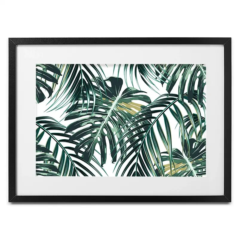 Monstera Leaves 2 Framed Art Print