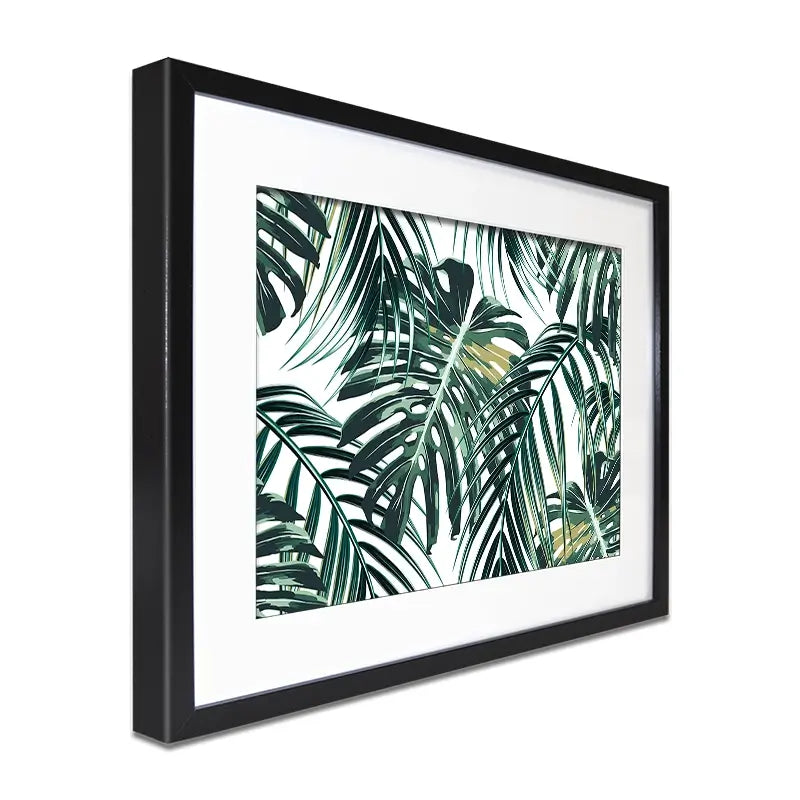 Monstera Leaves 2 Framed Art Print