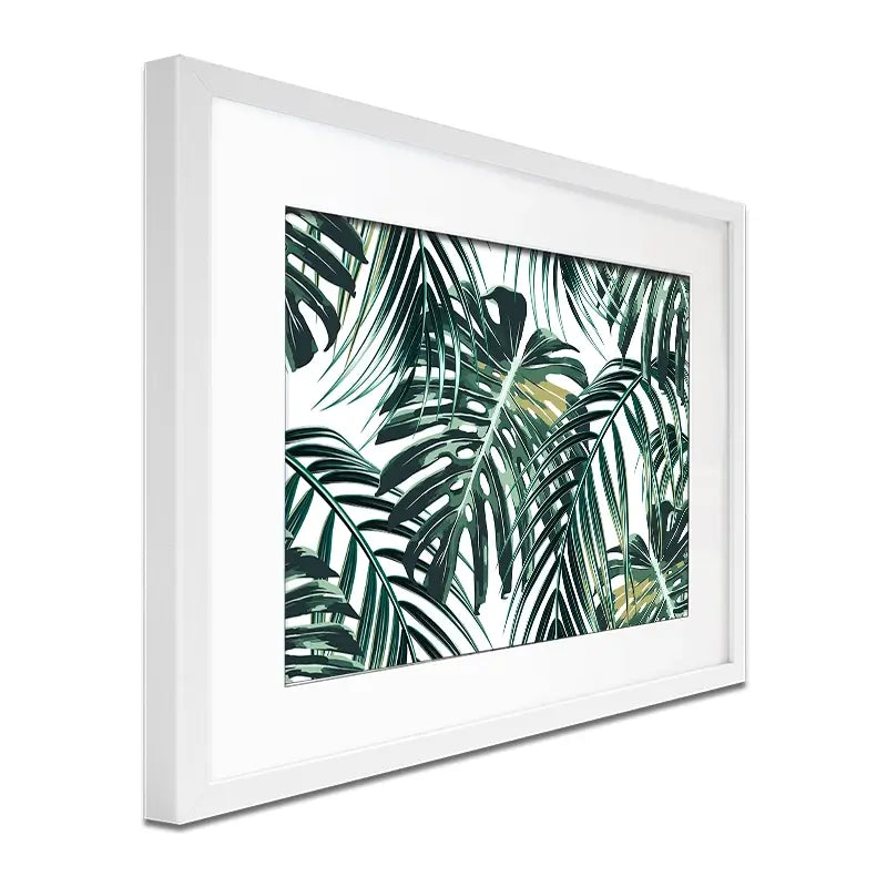 Monstera Leaves 2 Framed Art Print