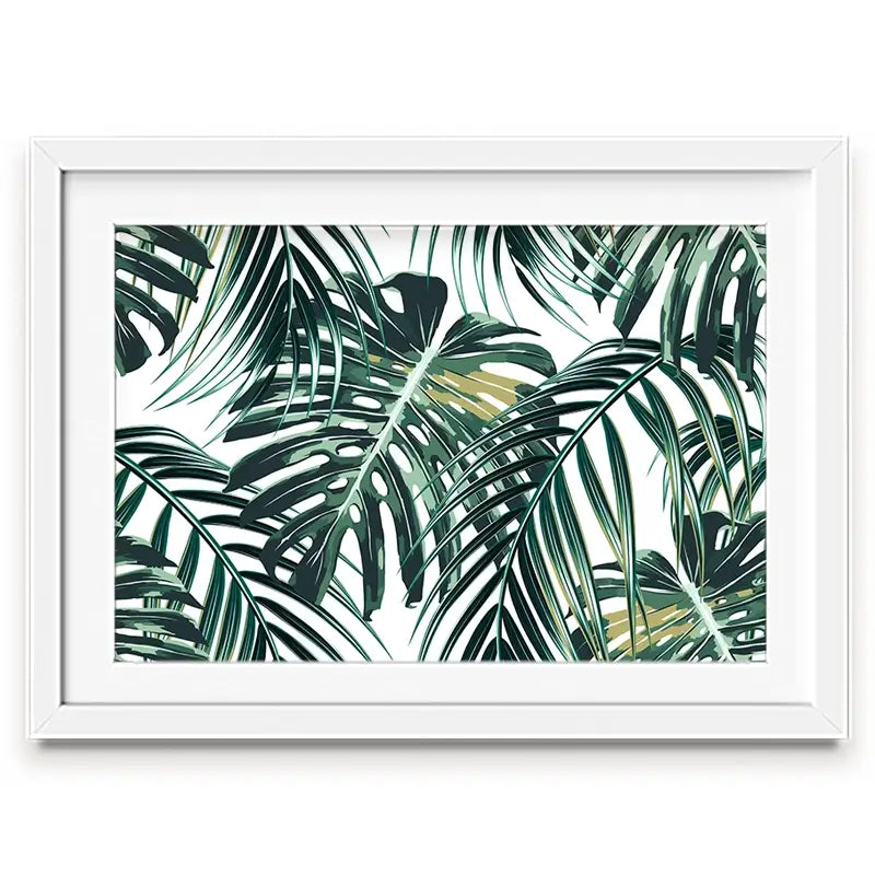 Monstera Leaves 2 Framed Art Print