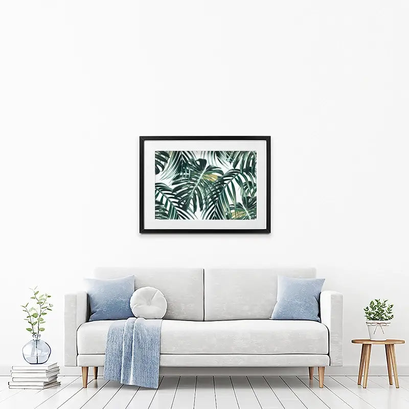 Monstera Leaves 2 Framed Art Print