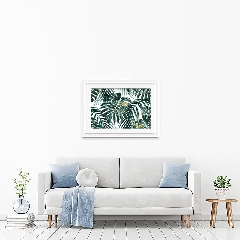 Monstera Leaves 2 Framed Art Print