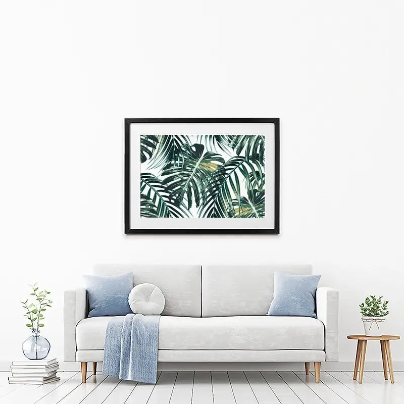 Monstera Leaves 2 Framed Art Print