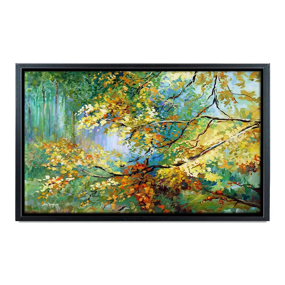 The Golden Leaves Canvas Print