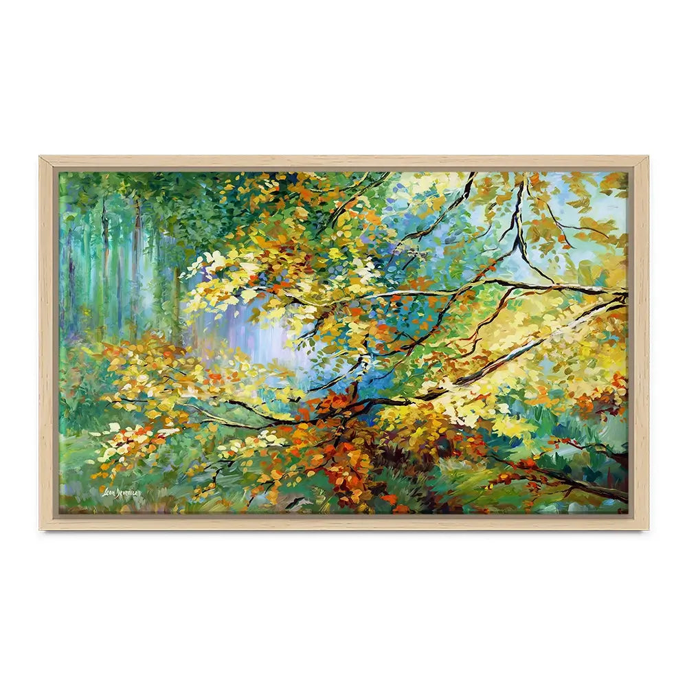 The Golden Leaves Canvas Print