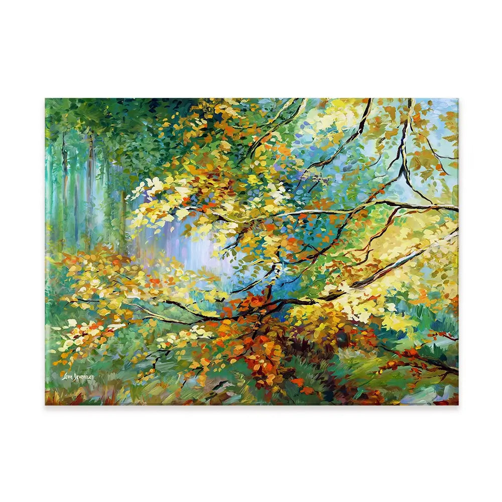 The Golden Leaves Canvas Print