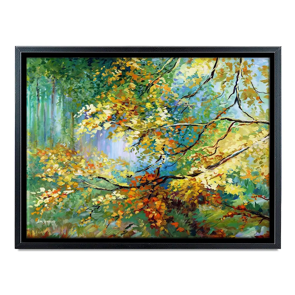 The Golden Leaves Canvas Print