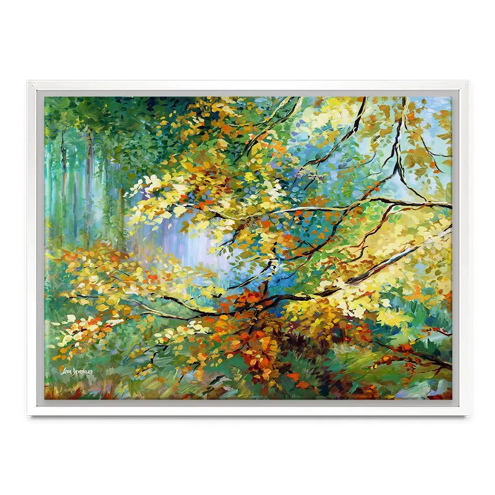 The Golden Leaves Canvas Print