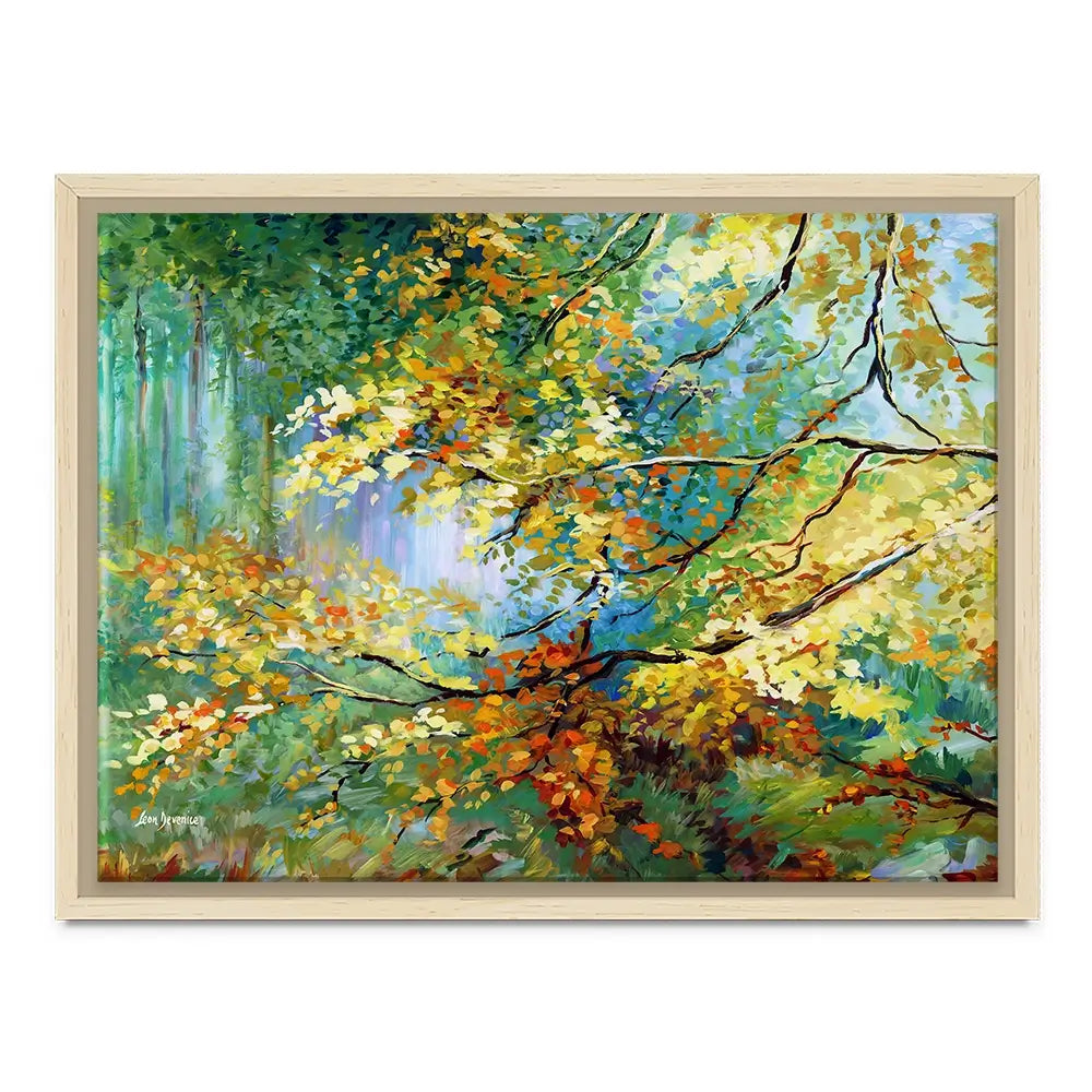 The Golden Leaves Canvas Print