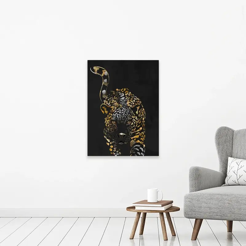 Black Jaguar Canvas Print