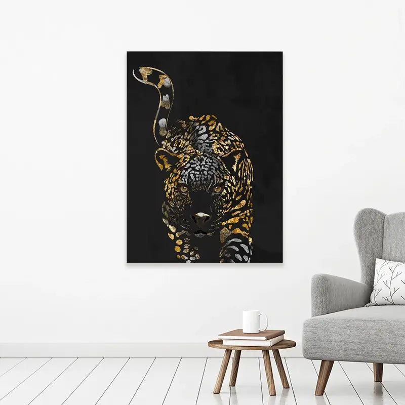 Black Jaguar Canvas Print