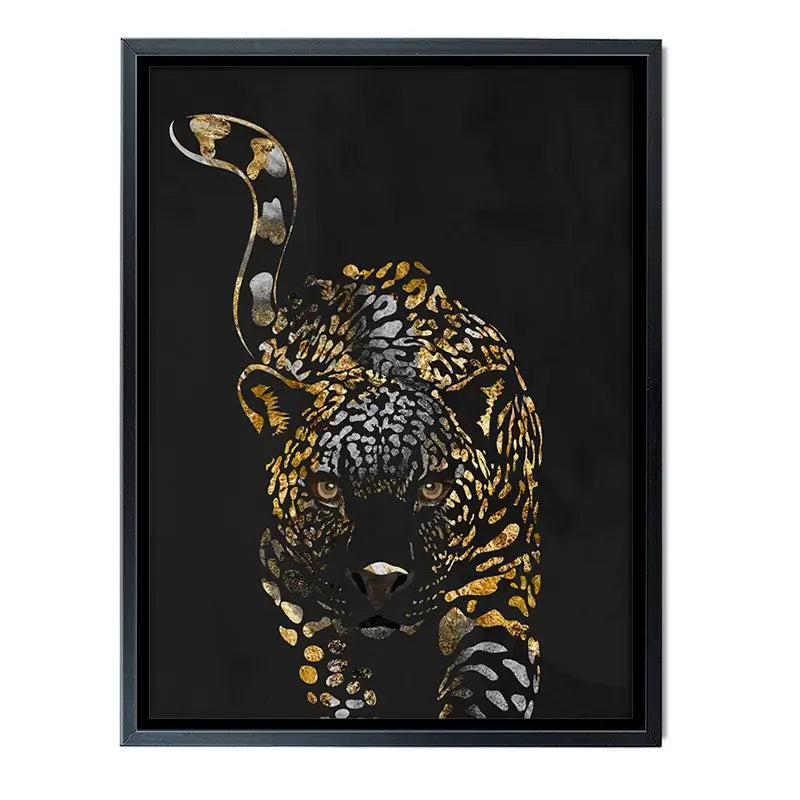 Black Jaguar Canvas Print